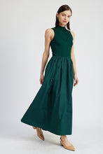 Load image into Gallery viewer, Sigrid Mixed Media Maxi Dress