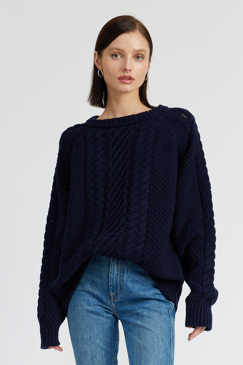 Spencer Cable Knit Sweater