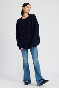 Spencer Cable Knit Sweater