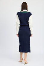 Load image into Gallery viewer, Spencer Mixed Media Midi Dress