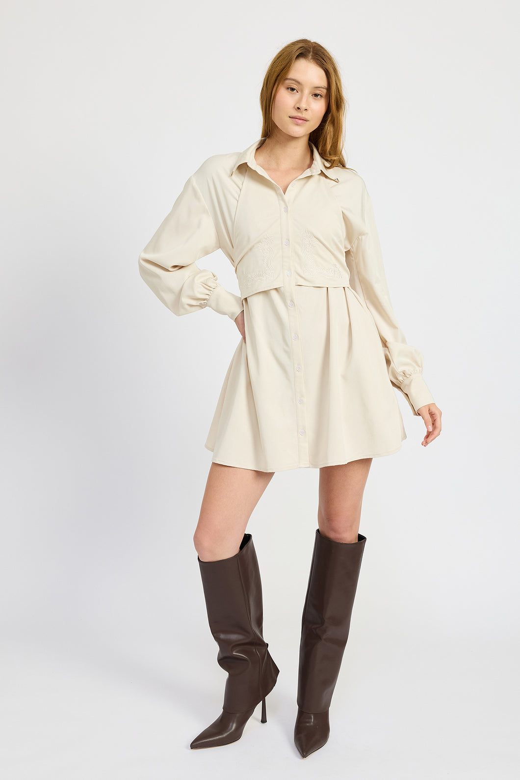 Addison Mini Shirt Dress