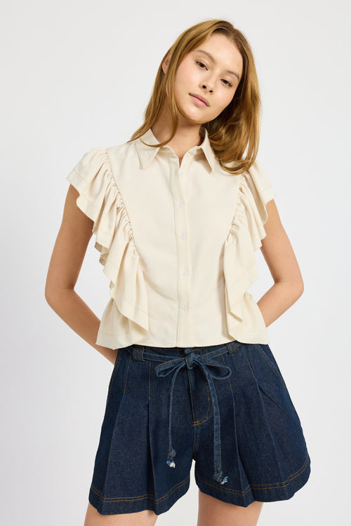 Addison Ruffled Top