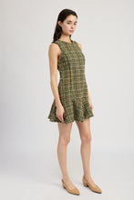 Load image into Gallery viewer, Jaime Tweed Mini Dress