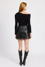 Load image into Gallery viewer, Jett Leather Mini Skort