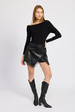 Load image into Gallery viewer, Jett Leather Mini Skort