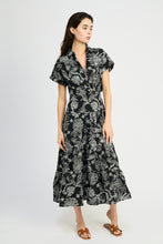 Load image into Gallery viewer, Magdalen Embroidered Maxi Shirt Dress