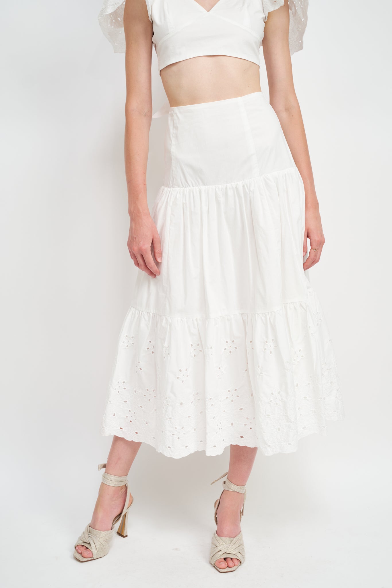 White midi shop skirt canada